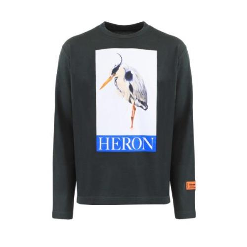Heren Painted Bird Longsleeve Zwart Heron Preston , Black , Heren