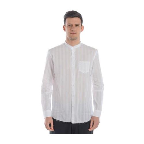 Koreaanse Stijl Overhemd Daniele Alessandrini , White , Heren