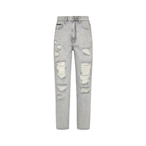 Denim Jeans voor Dames Aw23 Philipp Plein , Gray , Dames