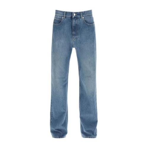 Straight Jeans Salvatore Ferragamo , Blue , Heren