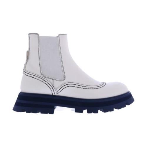 Dames Chelsea Boot Wander Wit/Blauw Alexander McQueen , White , Dames