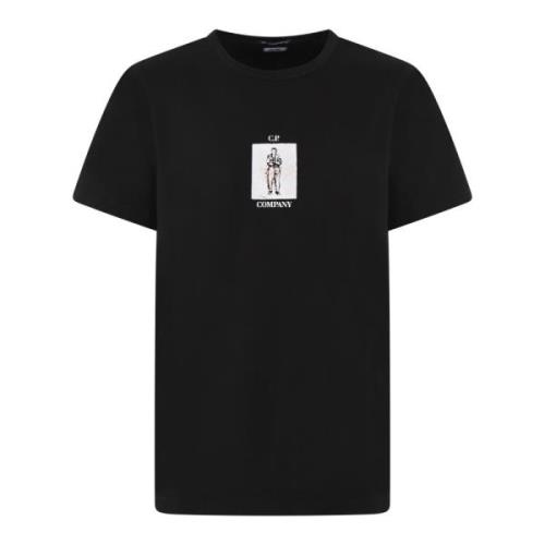 British Sailor T-Shirt Zwart C.p. Company , Black , Heren