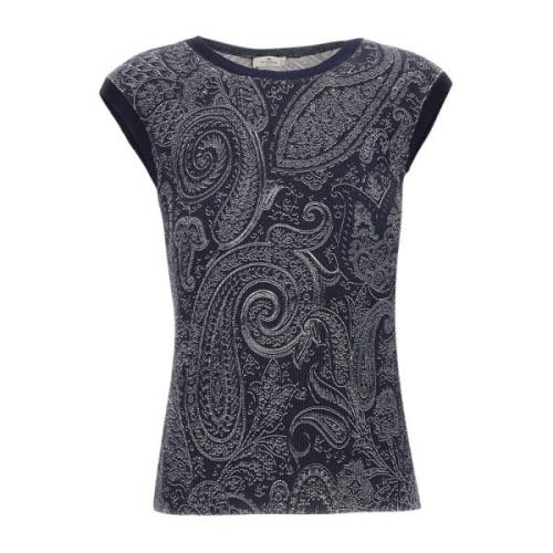 Sleeveless Knitwear Etro , Blue , Dames