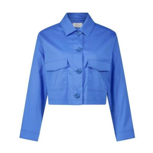 Light Jackets vera mont , Blue , Dames