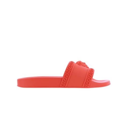 Heren Pool Slider Rood/ Versace , Red , Heren