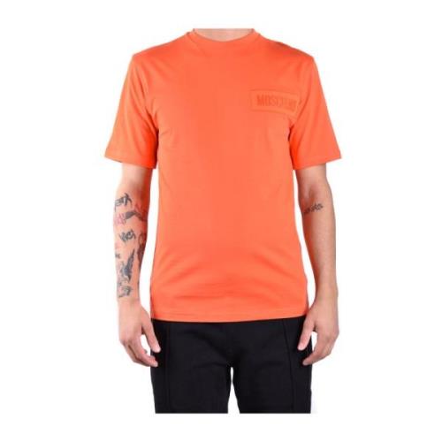 T-Shirts Moschino , Orange , Heren