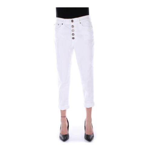 Cropped Jeans Dondup , White , Dames