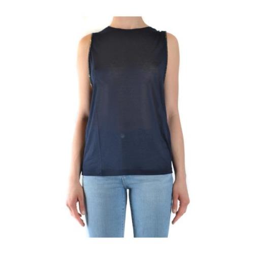 Elegante Navy Top voor Vrouwen Dondup , Blue , Dames