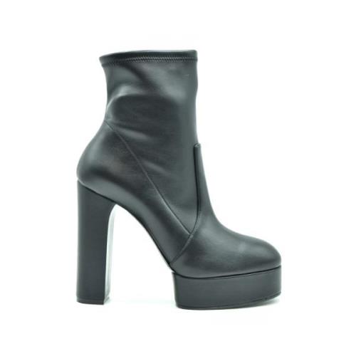 Zwarte Enkellaarzen voor Dames Casadei , Black , Dames