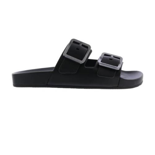 Schapenvacht Sandaal Sliders Balenciaga , Black , Dames