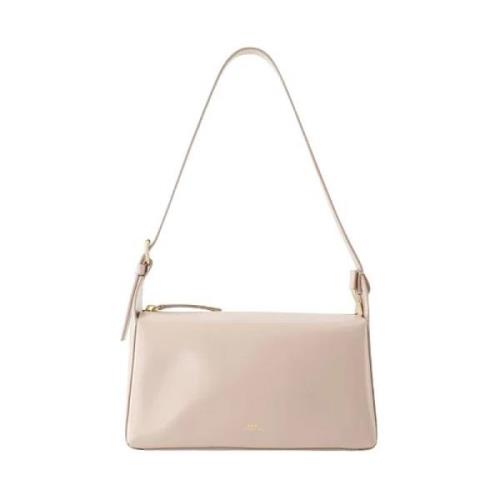 Leather handbags A.p.c. , Beige , Dames