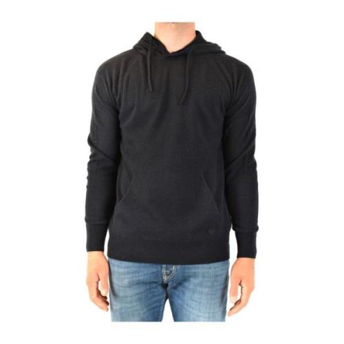 Blauwe Gebreide Kleding Aw21, Stijlvolle Heren Hoodie Emporio Armani ,...