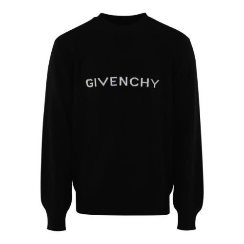 Heren Knitwear Sweater Zwart Givenchy , Black , Heren