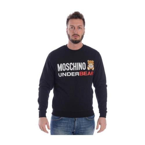 Hoodies Moschino , Black , Heren