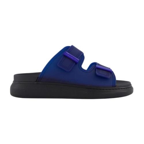 Heren Hybrid Transparant Slide Blauw Alexander McQueen , Blue , Heren