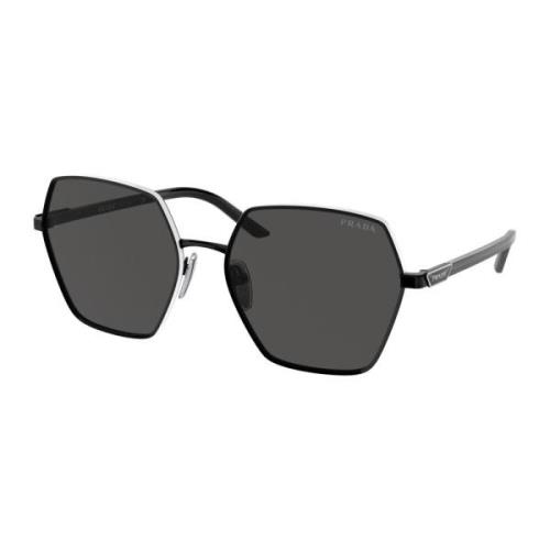 Modern Woman Sunglasses Black/Dark Grey Prada , Black , Dames