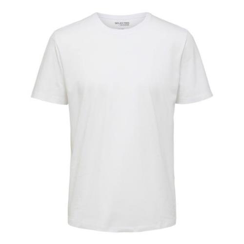 Tijdloos T-shirt Aspen Korte Mouw Selected Homme , White , Heren
