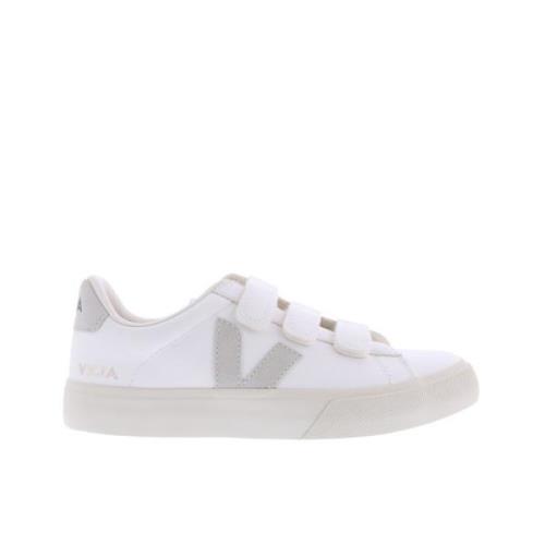 Wit/Natuurlijk Leren Sneaker Veja , White , Dames