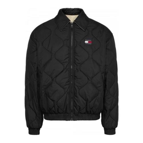 Down Jackets Tommy Jeans , Black , Heren