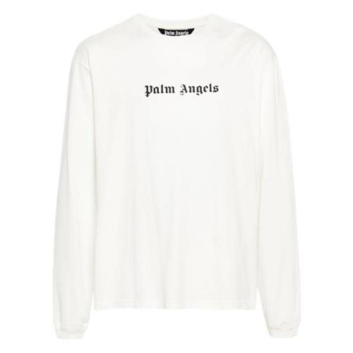 Long Sleeve Tops Palm Angels , White , Heren