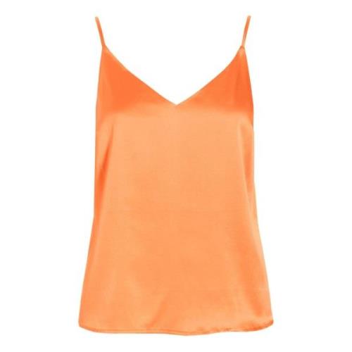 Mandarin Regular Fit Shirt Dea Kudibal , Orange , Dames