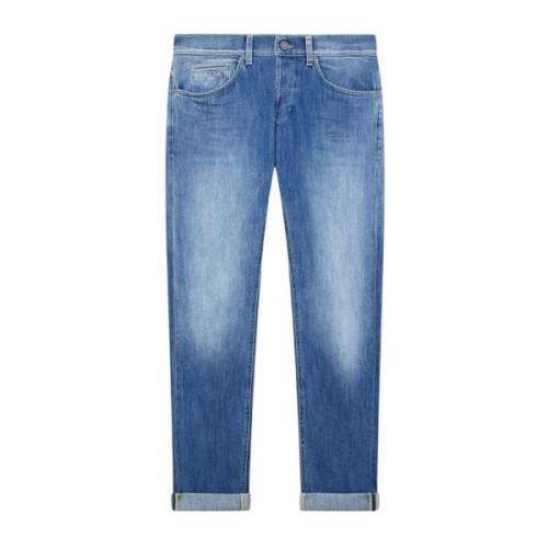 Cropped Jeans Dondup , Blue , Heren