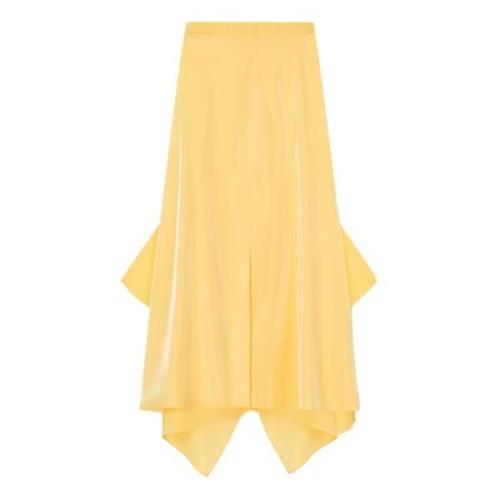 Midi Skirts Aeron , Yellow , Dames