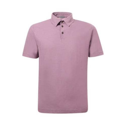 Polo Shirts Zanone , Pink , Heren