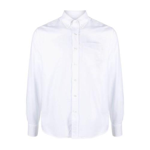 Casual Shirts deperlu , White , Heren