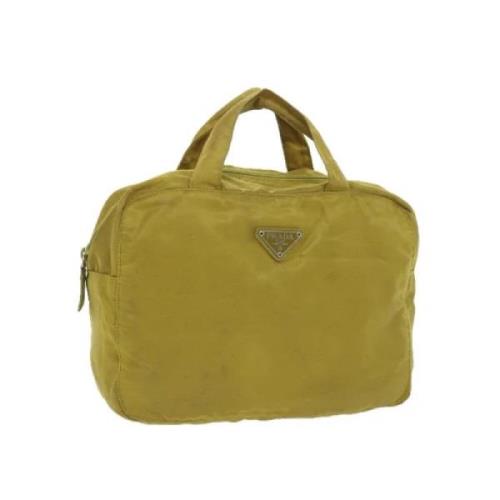 Pre-owned Nylon handbags Prada Vintage , Yellow , Dames