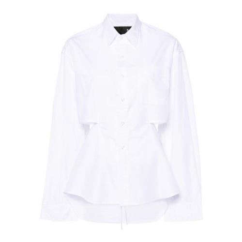 Open Rug Shirt R13 , White , Dames