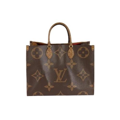 Pre-owned Canvas handbags Louis Vuitton Vintage , Brown , Dames