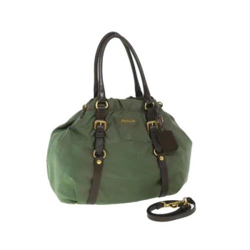 Pre-owned Nylon handbags Prada Vintage , Green , Dames