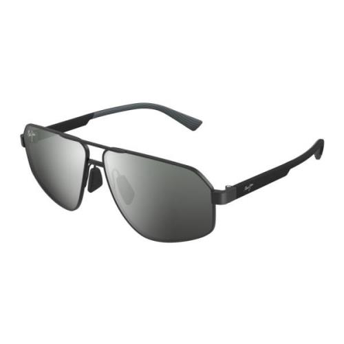Keawawa Dsb620-02 Matte Gunmetal w/Black Sunglasses Maui Jim , Black ,...