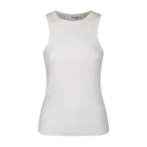 Mouwloze Top Selected Femme , White , Dames
