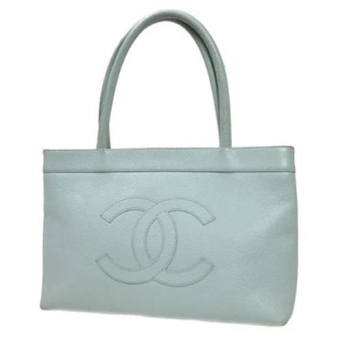Pre-owned Leather handbags Chanel Vintage , Blue , Dames