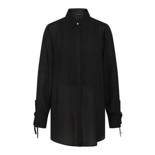 Elegant Zwart Camillabbhayet Shirt Bruuns Bazaar , Black , Dames
