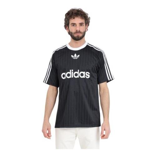 Zwart Adicolor Poly T-shirt Iconische Trefoil Adidas Originals , Black...