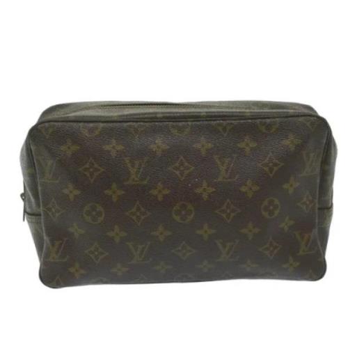 Pre-owned Canvas clutches Louis Vuitton Vintage , Brown , Dames