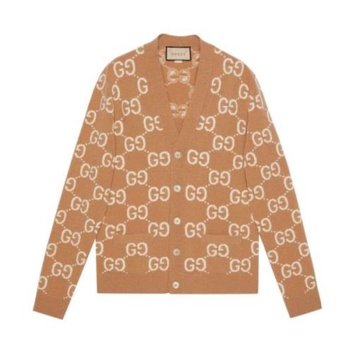Supreme Wool Cardigan Sweater Gucci , Brown , Heren