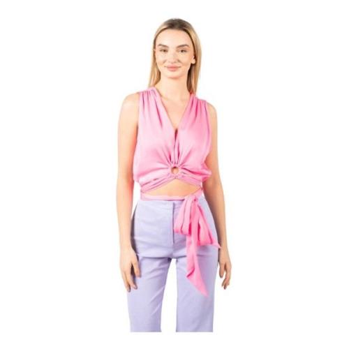 Sleeveless Tops Pinko , Pink , Dames