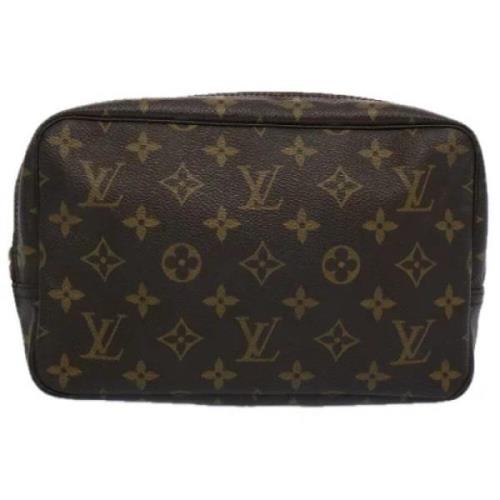 Pre-owned Canvas clutches Louis Vuitton Vintage , Brown , Dames