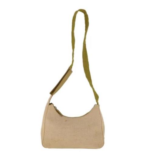 Pre-owned Canvas shoulder-bags Prada Vintage , Beige , Dames