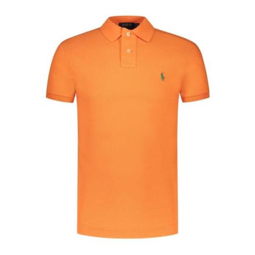 Oranje Polo Shirt Ss23 Collectie Polo Ralph Lauren , Orange , Heren