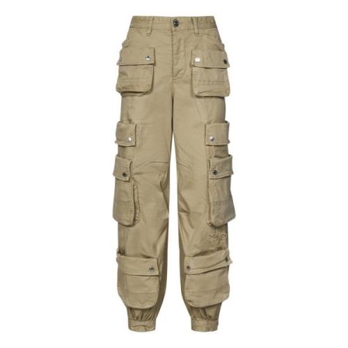 Straight Trousers Dsquared2 , Beige , Dames