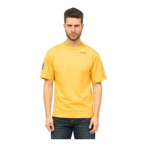 T-Shirts K-Way , Yellow , Heren
