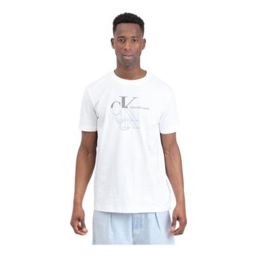 T-Shirts Calvin Klein Jeans , White , Heren