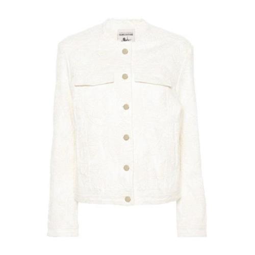 Light Jackets Semicouture , White , Dames