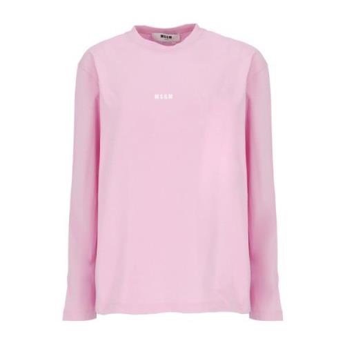 Long Sleeve Tops Msgm , Pink , Dames