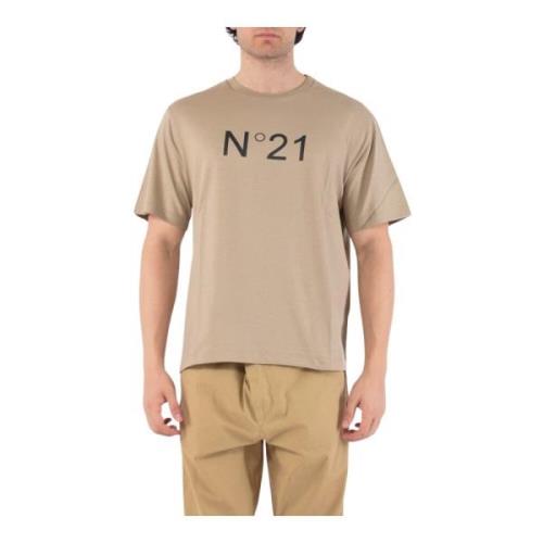 T-Shirts N21 , Beige , Heren